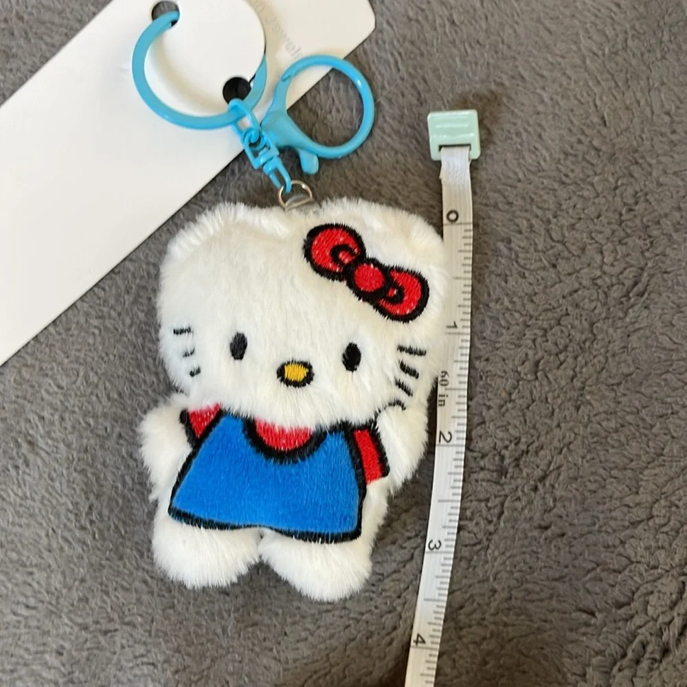 Hello Kitty Plush Keychain nwt key ring, and claw clip